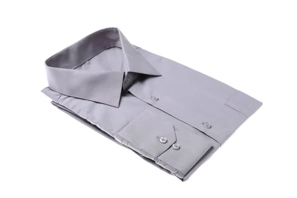 Camisa Elegante Isolado Branco Serviço Limpeza Seco — Fotografia de Stock