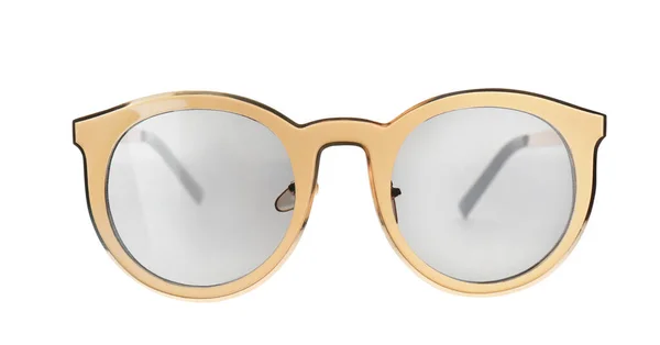 Neue Elegante Sonnenbrille Isoliert Auf Weiß — Stockfoto