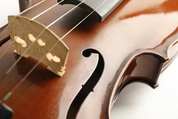 Prachtige Klassieke Viool Van Dichtbij Bekeken Muziekinstrument — Stockfoto