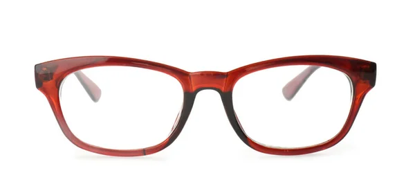 New Modern Elegant Glasses Isolated White — Stok fotoğraf