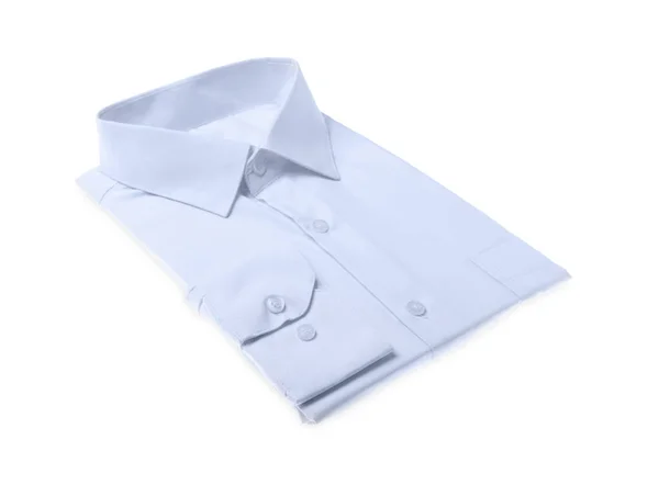 Camisa Elegante Isolado Branco Serviço Limpeza Seco — Fotografia de Stock