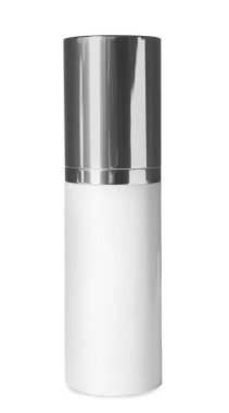 Beyaza izole edilmiş bir şişe lüks serum.