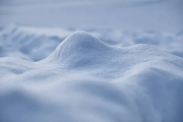 Belle Dérive Neige Comme Arrière Plan Vue Rapprochée Météo Hivernale — Photo