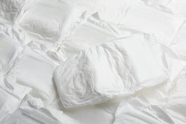 Baby Diapers Background Closeup Child Garment — Stock Photo, Image