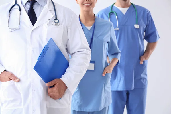 Doctors Light Background Closeup Medical Service — Stock Photo, Image