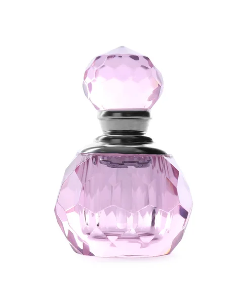 Butelka Luksusowych Perfum Białym Tle — Zdjęcie stockowe