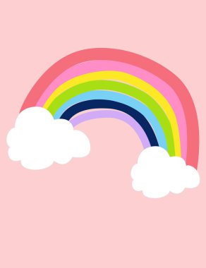 Bebek odası iç tasarımı için hoş bir illüstrasyon. 