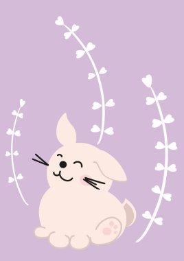 Bebek odası iç tasarımı için hoş bir illüstrasyon. 