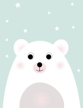 Bebek odası iç tasarımı için hoş bir illüstrasyon. 