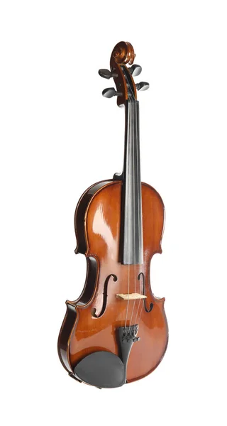 白に隔離されたクラシックバイオリン — ストック写真