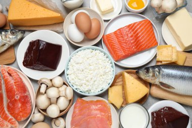 Masada D vitamini açısından zengin taze ürünler var.