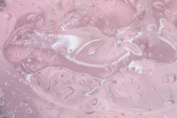 Puro Gel Cosmético Transparente Fundo Rosa Close — Fotografia de Stock