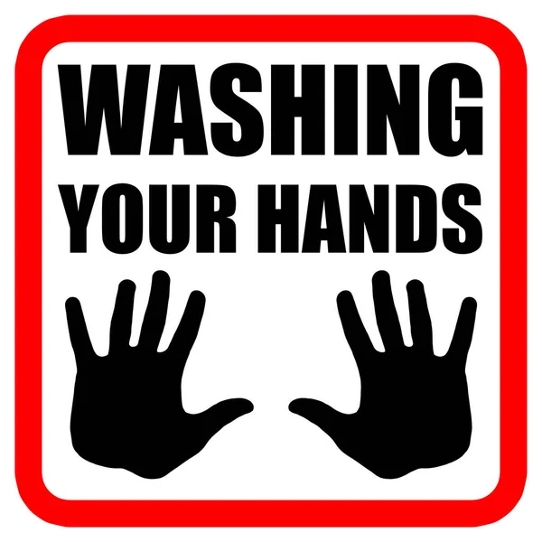 Lavar Mãos Ilustração Demonstrando Medida Importante Durante Surto Coronavírus — Fotografia de Stock