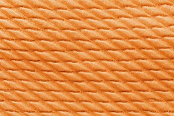 Texture Cuir Orange Comme Fond Gros Plan — Photo
