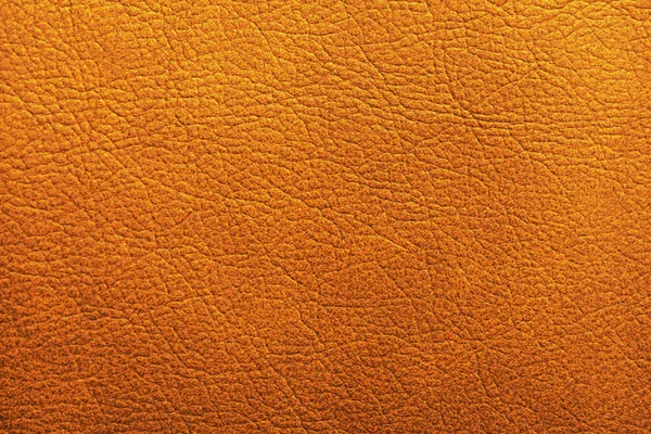 Texture Cuir Orange Comme Fond Gros Plan — Photo