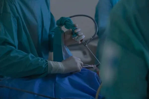 Team Professional Doctors Performing Operation Surgery Room — Stock Photo, Image