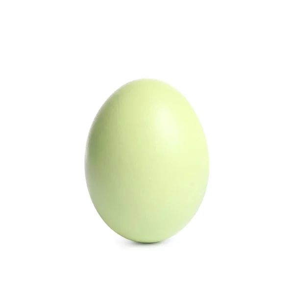 Huevo Verde Aislado Sobre Blanco Símbolo Pascua — Foto de Stock