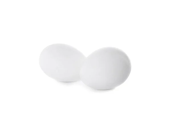 Fresh Raw Chicken Eggs Isolated White — Stock Photo, Image