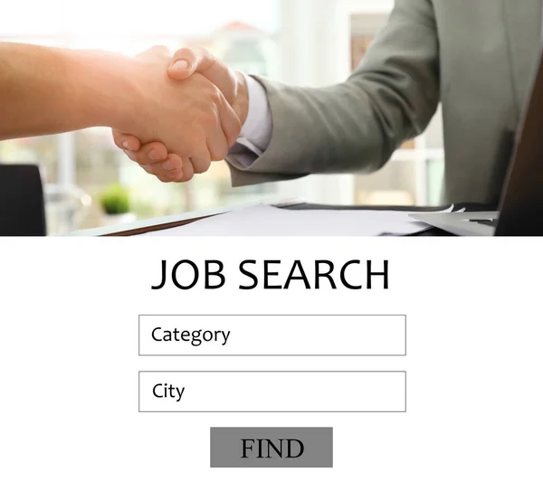 Job Search Website Interface Modern Employment Market — Stock Photo, Image