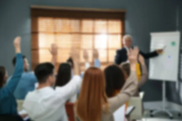 Blurred View Seminar Modern Office — Stock Photo, Image