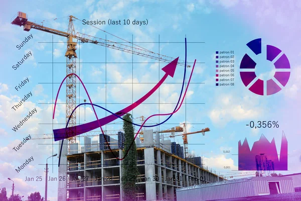 Şema ve inşaat vincinin çifte pozlandırılması 