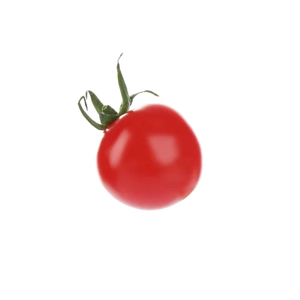 Frische Reife Bio Tomate Isoliert Auf Weiß — Stockfoto