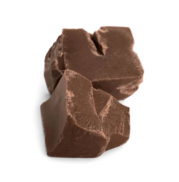 Cijfers Van Melkchocolade Geïsoleerd Wit — Stockfoto