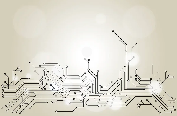 Electronics and technology. Circuit board pattern illustration