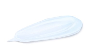 Açık arkaplanda şeffaf kozmetik jel örneği