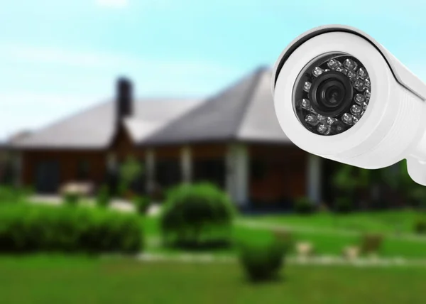 Hemvärnssystem Hus Cctv Kameraövervakning — Stockfoto