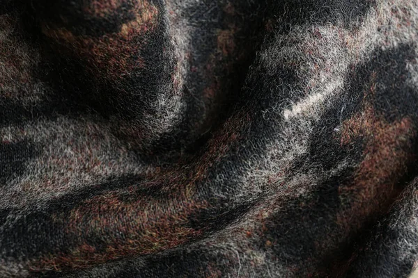Texture Bellissimo Tessuto Con Motivo Animale Come Sfondo Primo Piano — Foto Stock