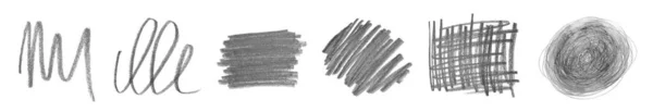 Коллаж Нарисованных Карандашных Каракулей Белом Фоне Баннерный Дизайн — стоковое фото