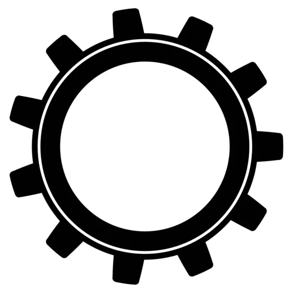 Ilustração Cogwheel Para Mecanismo Engrenagem Sobre Fundo Branco — Fotografia de Stock