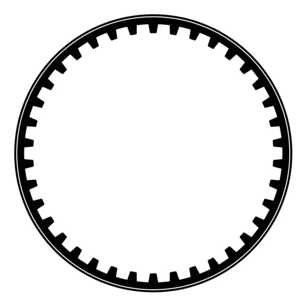 Beyaz Arkaplanda Dişli Mekanizması Için Dişli Çarkının Çizimi — Stok fotoğraf