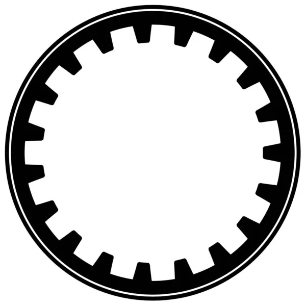 Ilustração Cogwheel Para Mecanismo Engrenagem Sobre Fundo Branco — Fotografia de Stock