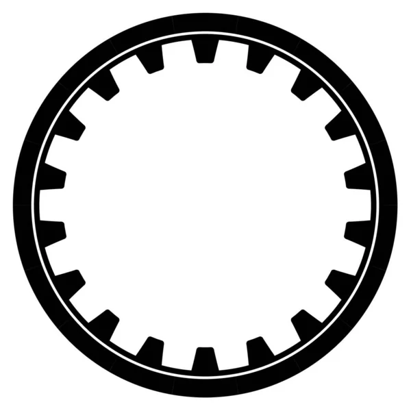 Ilustração Cogwheel Para Mecanismo Engrenagem Sobre Fundo Branco — Fotografia de Stock