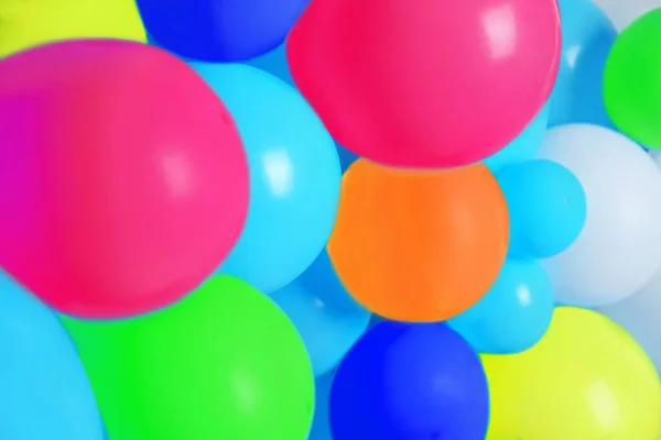 Muchos Globos Color Como Fondo Decoración Del Partido — Foto de Stock