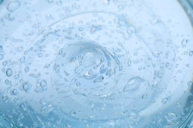 Arkaplan olarak şeffaf kozmetik jel örneği, yakın plan