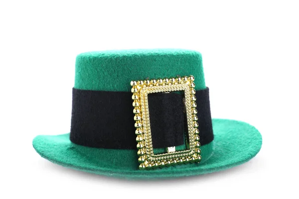 Leprechaun Hat 흰색에 분리되어 있습니다 패트릭의 기념행사 — 스톡 사진