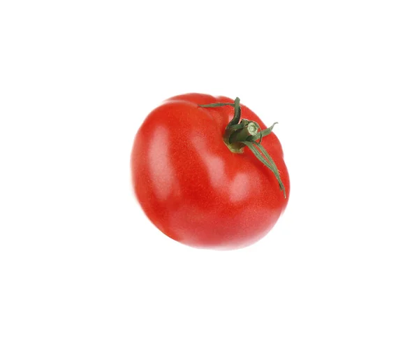 Frische Reife Bio Tomate Isoliert Auf Weiß — Stockfoto