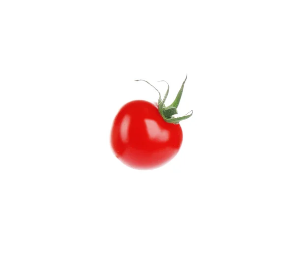 Frische Reife Bio Tomate Isoliert Auf Weiß — Stockfoto