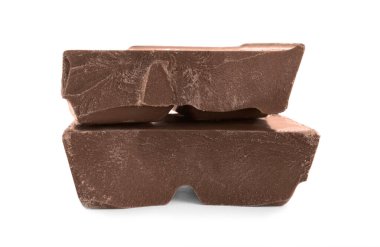 Beyaz üzerine izole edilmiş süt parçacıkları.