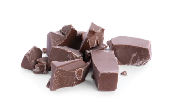 Cijfers Van Melkchocolade Geïsoleerd Wit — Stockfoto
