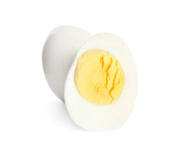 Huevos Pollo Frescos Duros Aislados Blanco — Foto de Stock