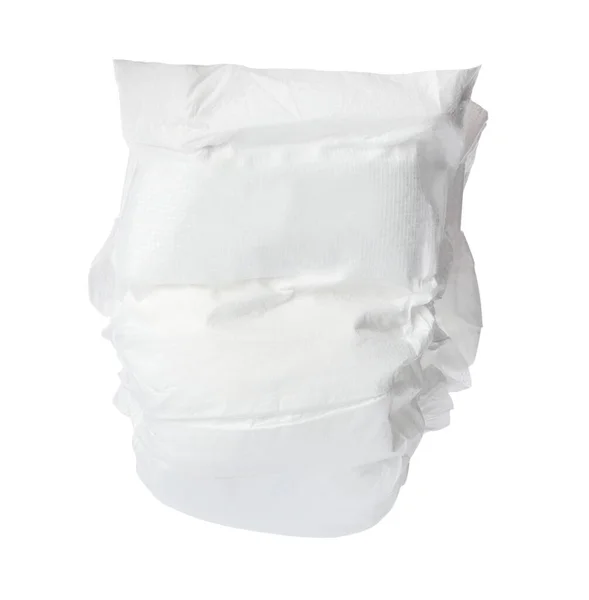 Single Disposable Baby Diaper Isolated White — Stock Photo, Image