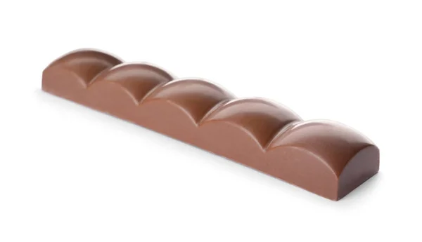 Mini Barra Chocolate Leite Isolado Branco — Fotografia de Stock