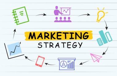 Işık arkaplanındaki resimlerle pazarlama stratejisi