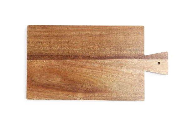 木製のボードの白 上のビューに隔離された 調理器具 — ストック写真