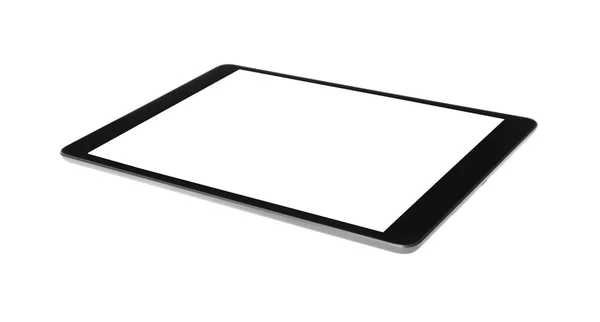 Tablet Computer Mit Leerem Bildschirm Isoliert Auf Weiß Modernes Gadget — Stockfoto