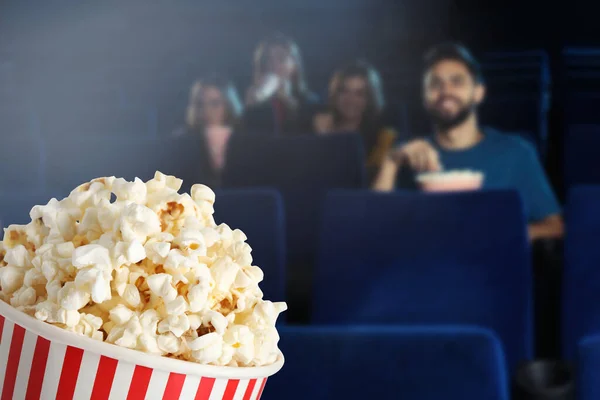 Popcorn Les Jeunes Cinéma Espace Pour Texte — Photo